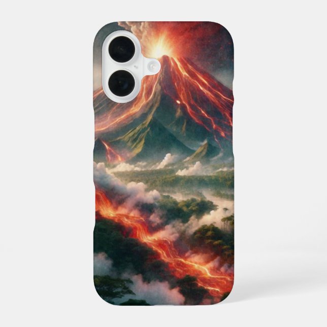 Volcanic Eruptions Iphone Case (Back)