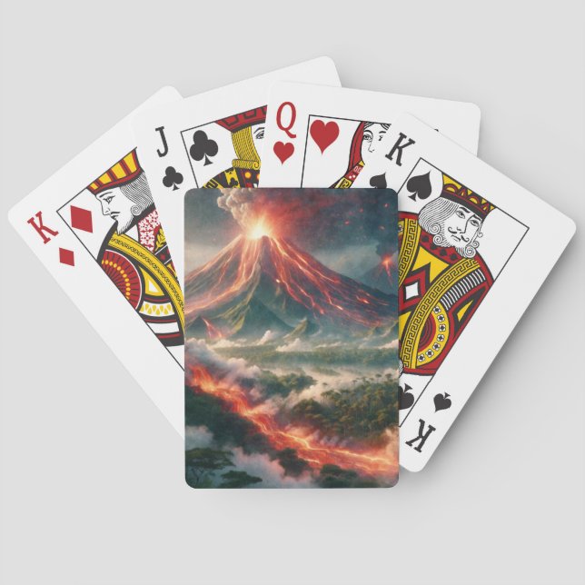 Volcanic Eruptions Poker Cards (Back)