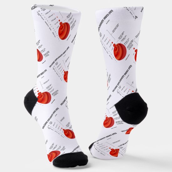 Volcanic Explosivity Index (VEI) Geology Volcano Socks