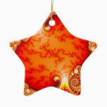 Volcanic Garden - Fractal art Ceramic Ornament