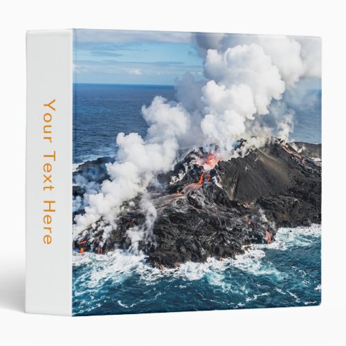 Volcanic Island 3 Ring Binder