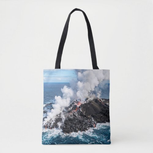 Volcanic Island Tote Bag