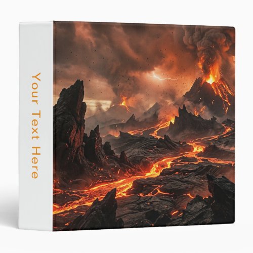 Volcanic Lava 3 Ring Binder