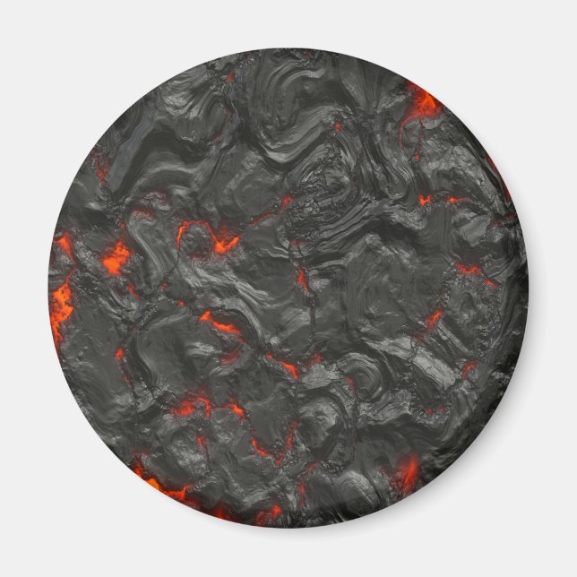 volcanic Lava background effect Magnet (Front)