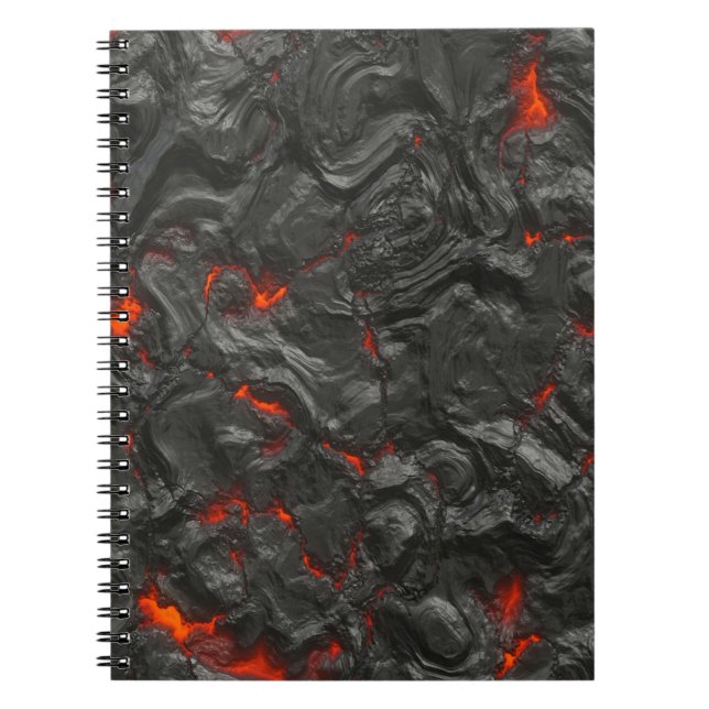 volcanic Lava background effect Notebook (Front)