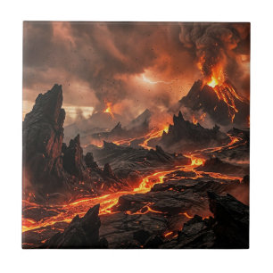 Volcanic Lava Ceramic Tile