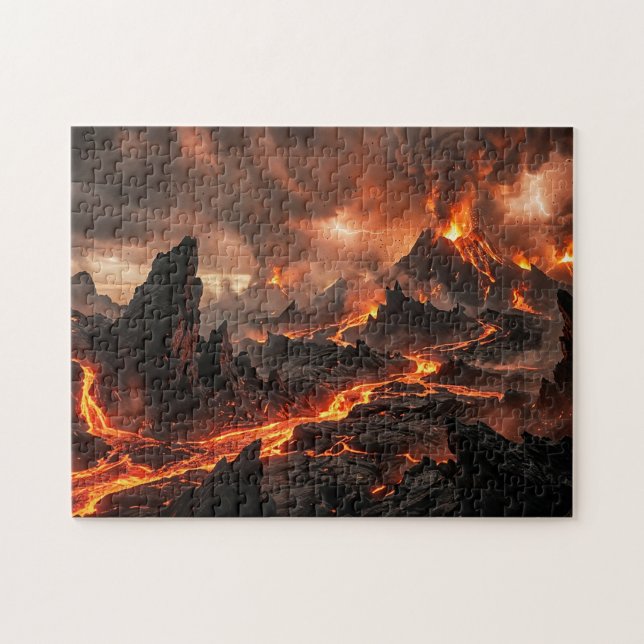 Volcanic Lava Jigsaw Puzzle (Horizontal)
