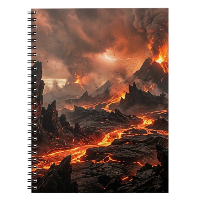 Volcanic Lava Notebook (Front)