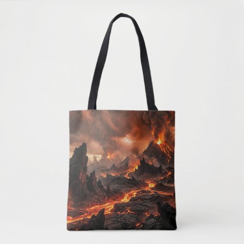 Volcanic Lava Tote Bag