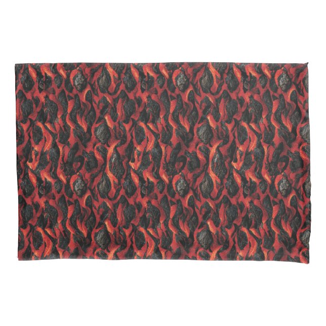 Volcanic Magma Volcano pattern Pillow Case (Front)