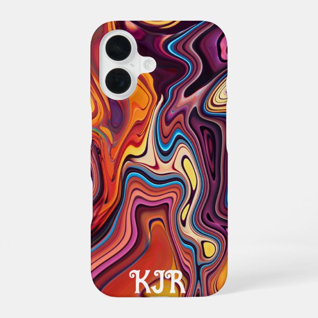 Volcanic Melt #9 Iphone Case (Back)
