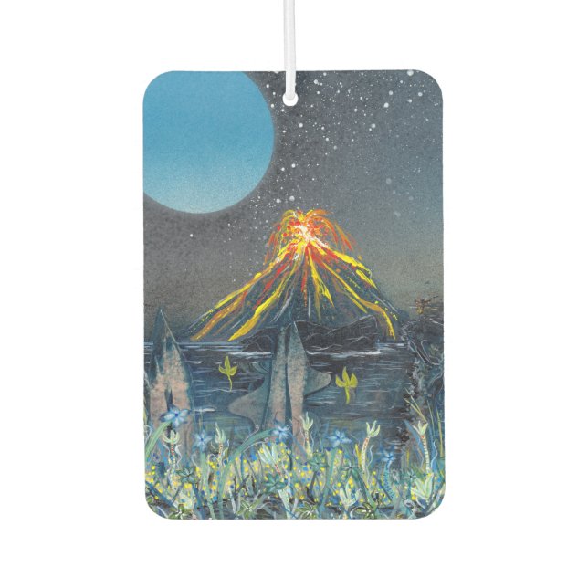 Volcanic Mountain Eruption Air Freshener (Front)