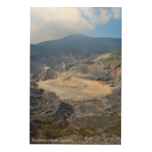 Volcanic Mountain Sulfur Crater Landscape Photo