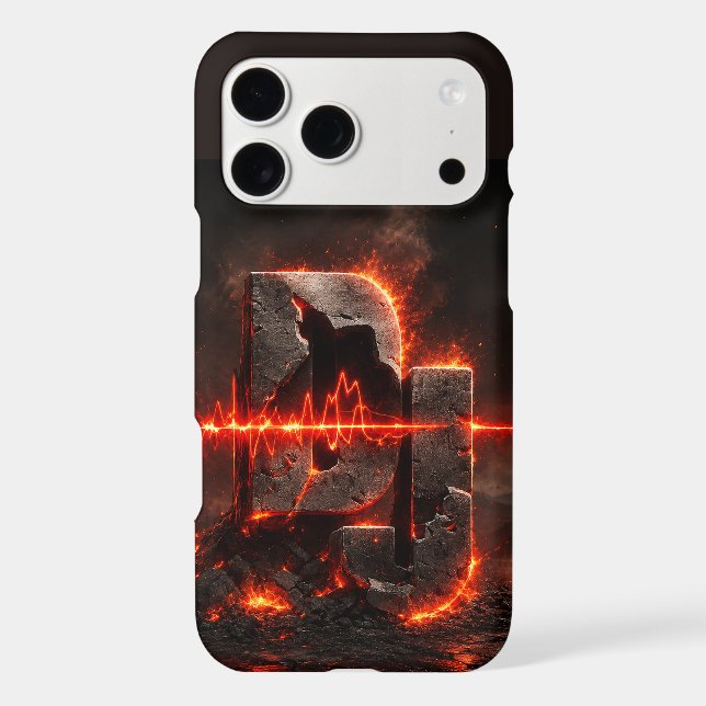 Volcanic Pulse DJ iPhone Case (Back)