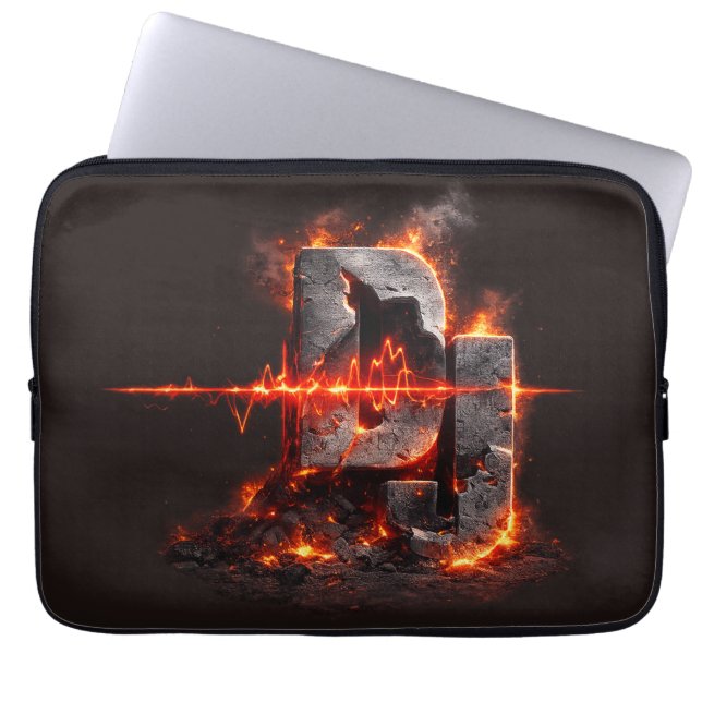 Volcanic Pulse DJ Laptop Sleeve (Front)