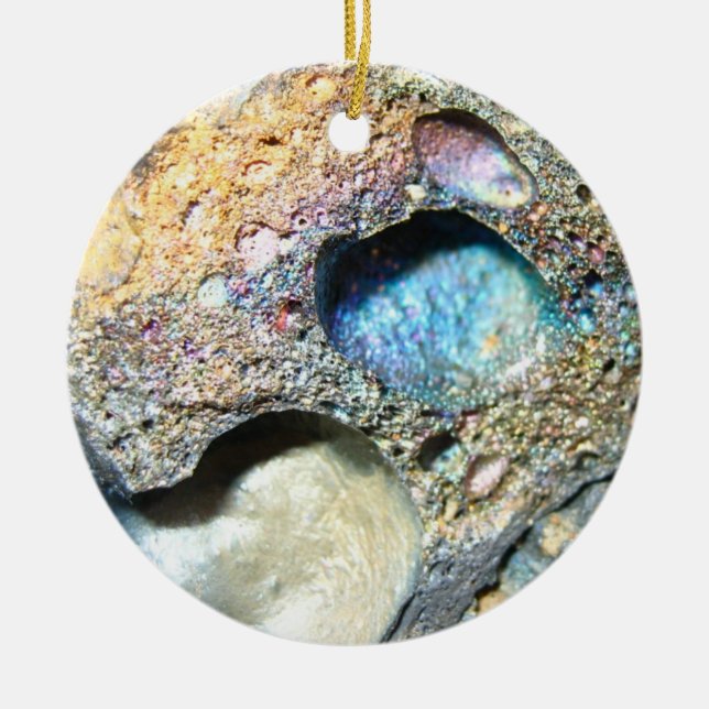 Volcanic Rock Ceramic Ornament (Front)