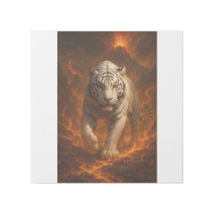  Volcanic White Tiger Premium Wall Art – Fine Art 