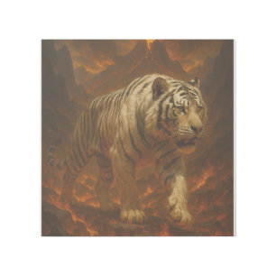 Volcanic White Tiger Premium Wall Art – Fine Art C