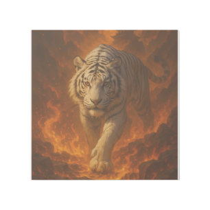 Volcanic White Tiger Premium Wall Art – Fine Art C