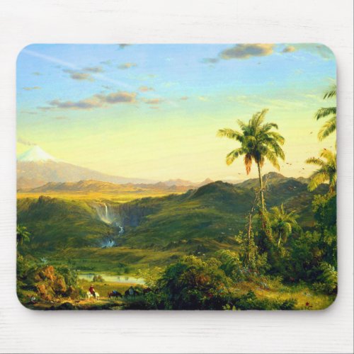 Volcano Art by Frederic Edwin Church  Mouse Pad