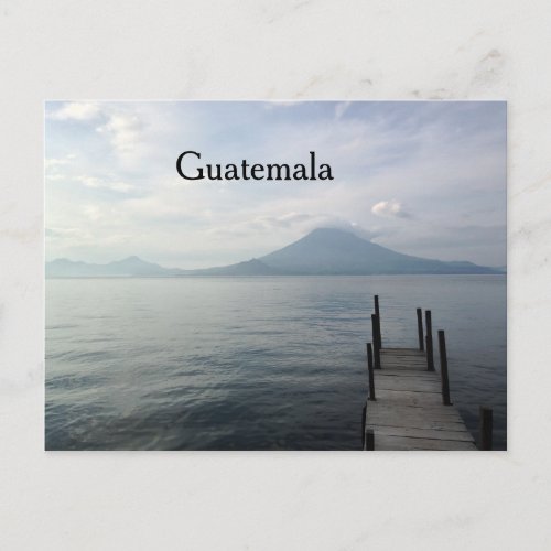 Volcano by Lake Atitlan Guatemala Postcard