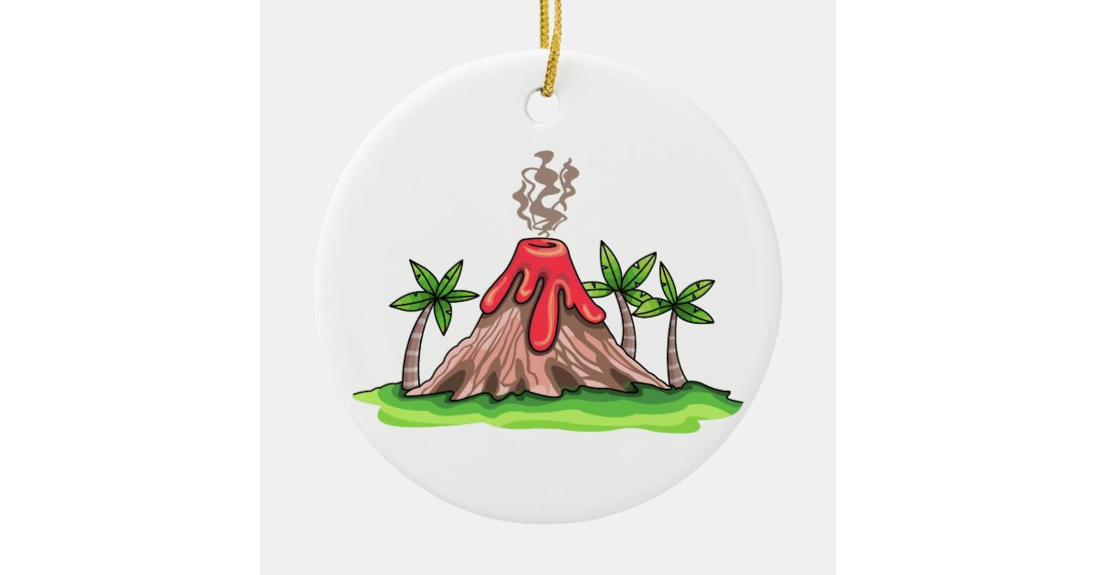 Volcano Ceramic Ornament Zazzle