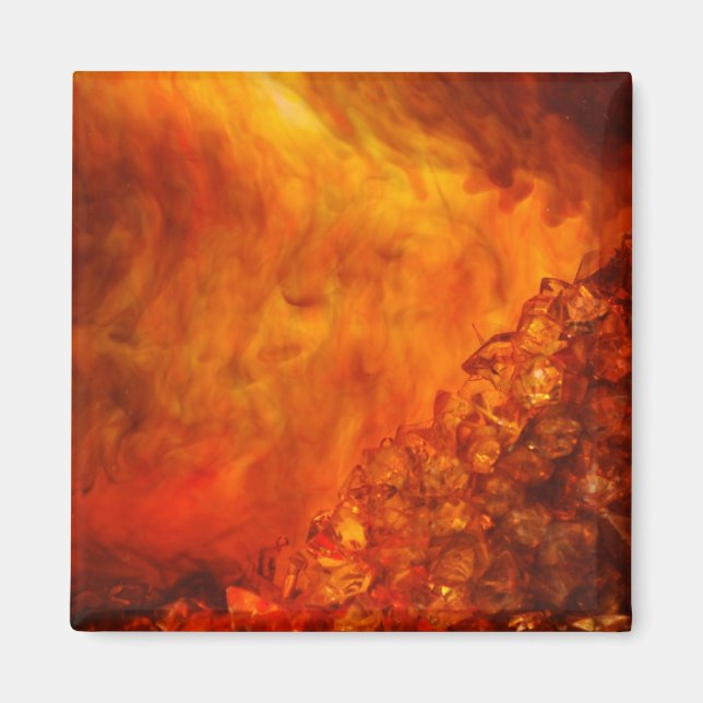 "Volcano" collection original Lyrical Abstraction Magnet (Front)