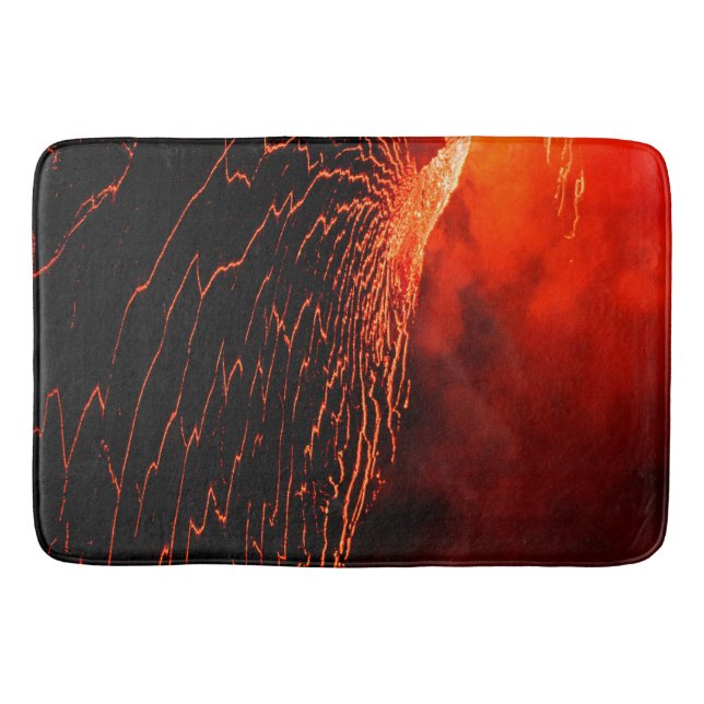 volcano eruption bath mat (Front)