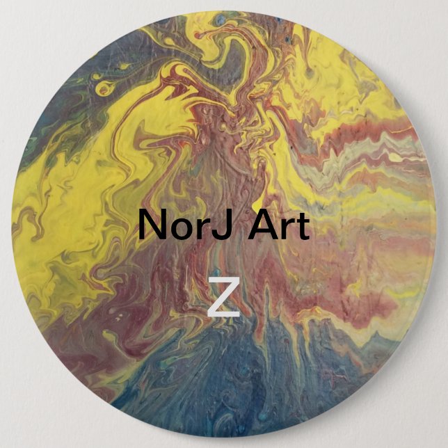Volcano eruption by NorJ Art Button (Front)