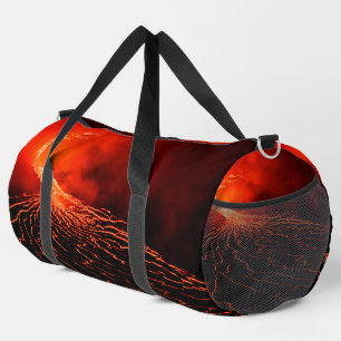 volcano eruption duffle bag