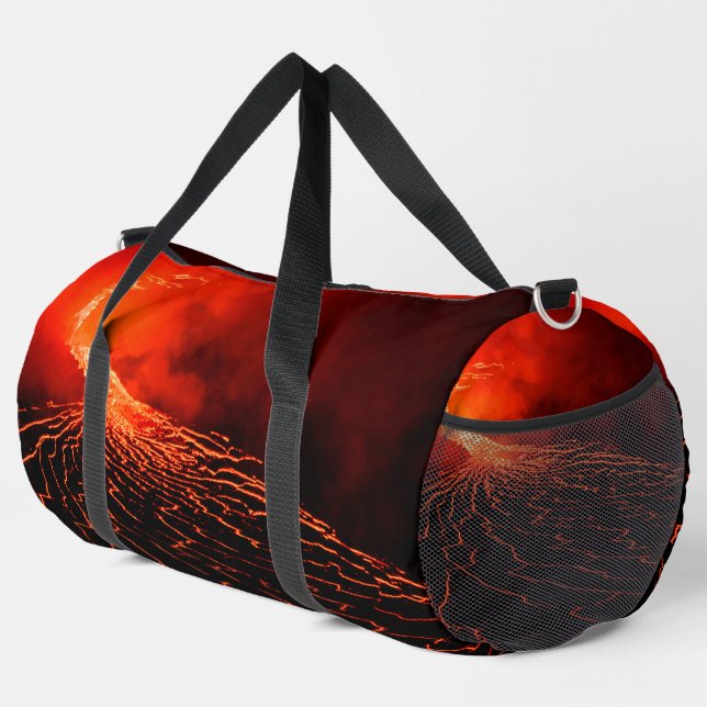 volcano eruption duffle bag (Right Corner)