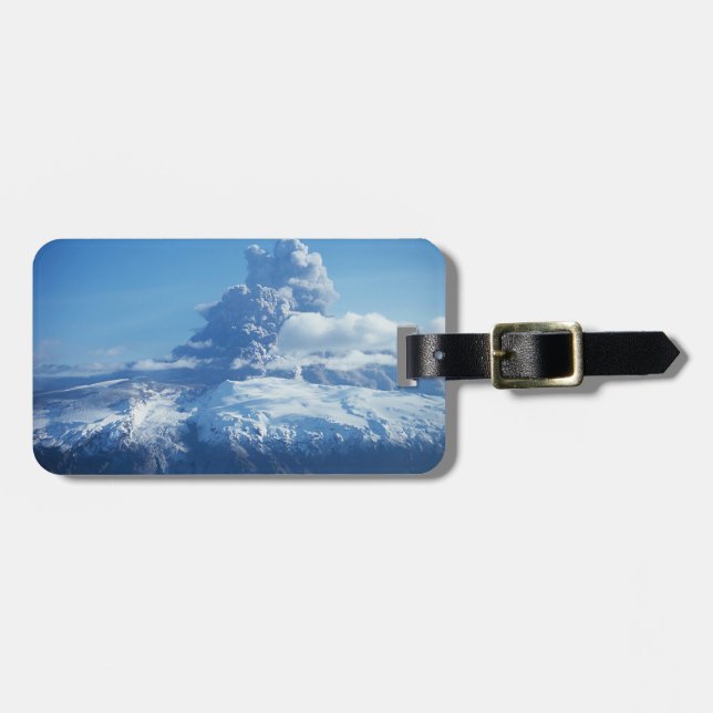 Volcano Eruption Iceland Luggage Tag (Front Horizontal)