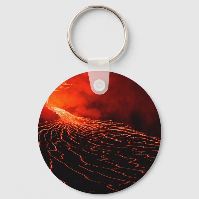 volcano eruption keychain (Front)