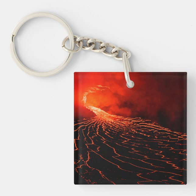 volcano eruption keychain (Front)