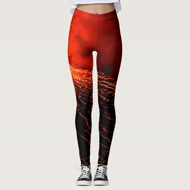 volcano eruption leggings (Front)