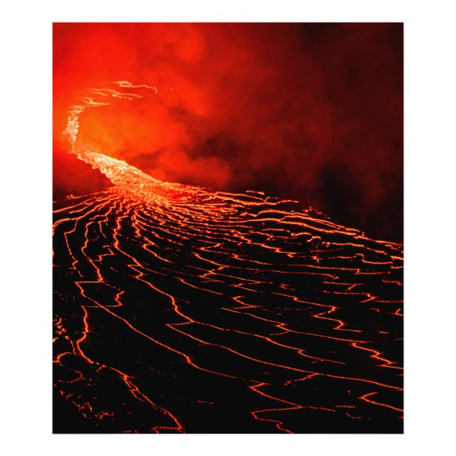 volcano eruption photo print (Front)