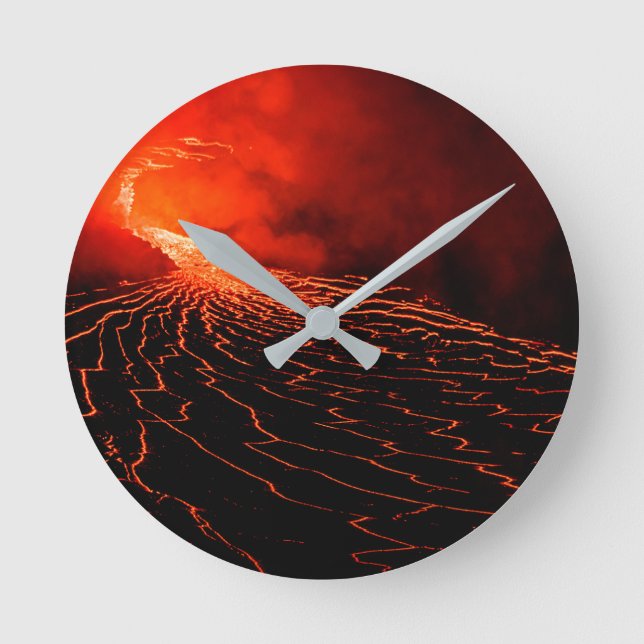 volcano eruption round clock (Front)