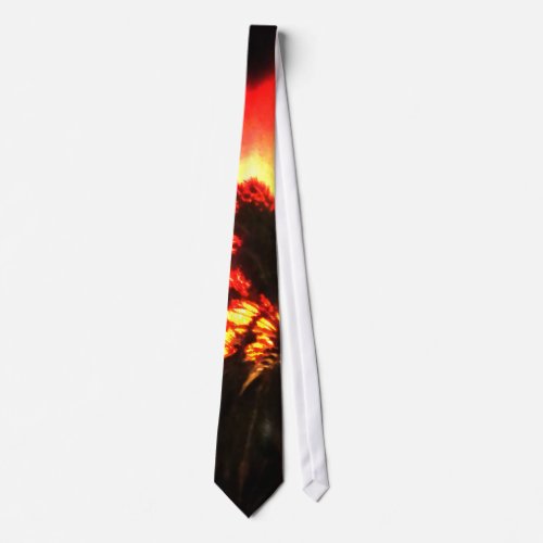 Volcano Eruption Watercolor Tie