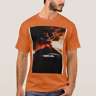 Volcano eruption with lava flow T-Shirt