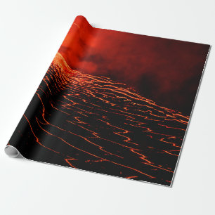 volcano eruption wrapping paper