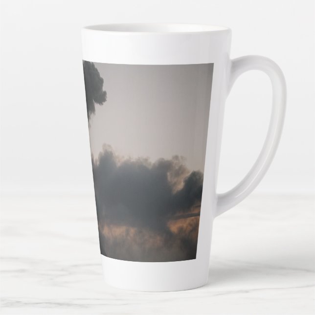 Volcano Fügo in Guatemala Latte Mug (Right)