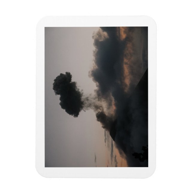 Volcano Fügo in Guatemala Magnet (Vertical)