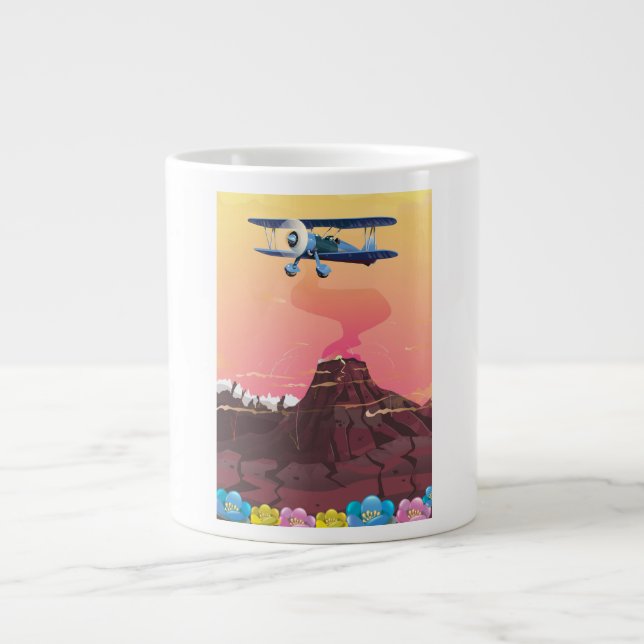 Volcano Giant Coffee Mug (Front)