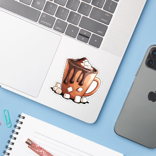 Volcano Hot Chocolate Dream Mug sticker