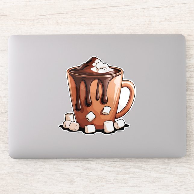 Volcano Hot Chocolate Dream Mug sticker (Computer)
