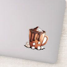 Volcano Hot Chocolate Dream Mug sticker