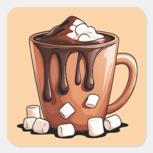 Volcano Hot Chocolate Dream Mug sticker