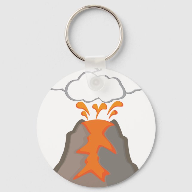 Volcano Keychain (Front)