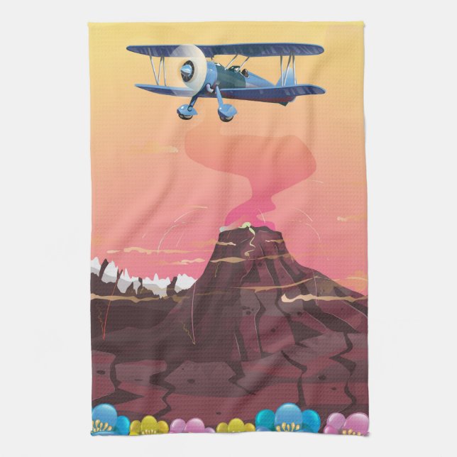 Volcano Kitchen Towel (Vertical)