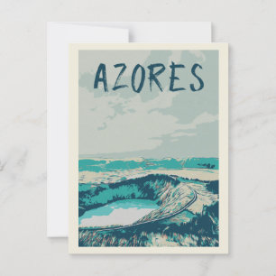 Volcano Lagoon in Azores Islands, Atlantic Ocean P Postcard